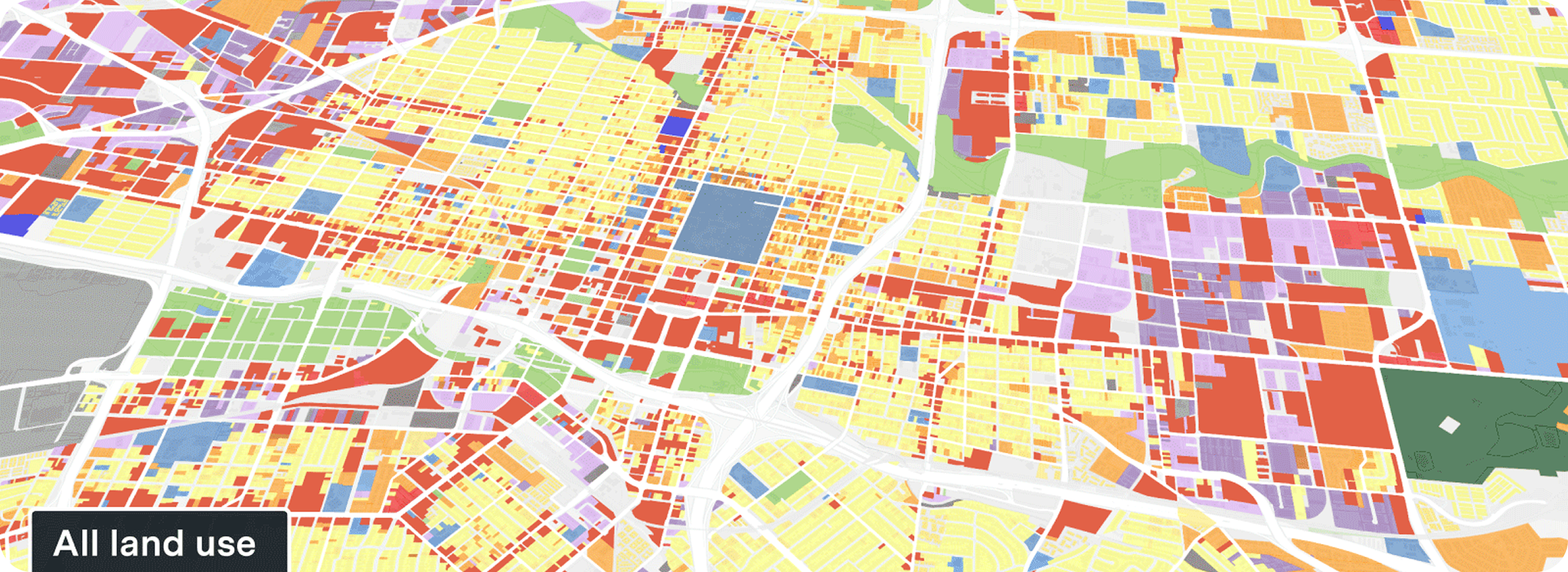 A map view of multi-family housing projects